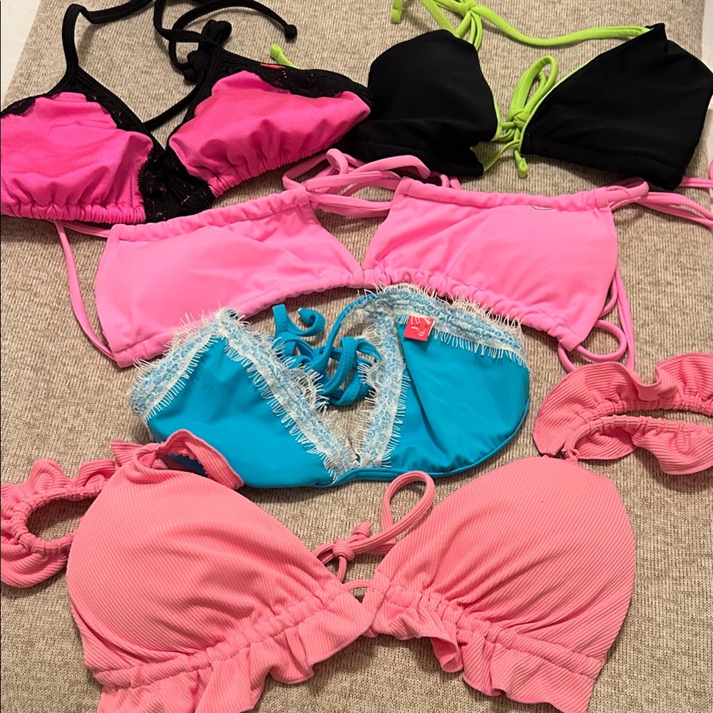 Colorful Bikini Top Set